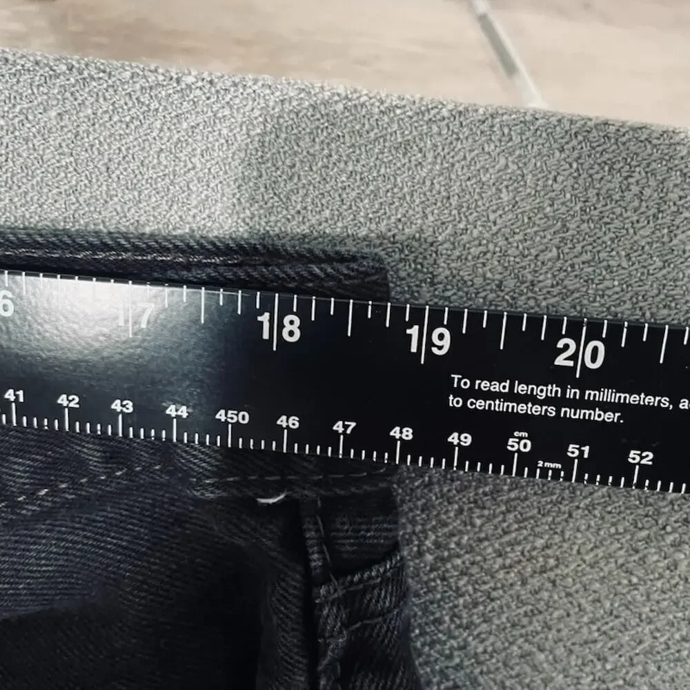 Levi's 505 Men's Black Jeans 38x31 Regular Fit Straight Leg Denim 00505-0260